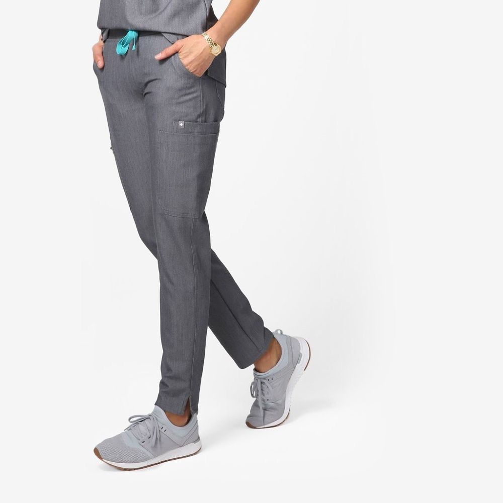 Figs Yola Skinny Graphite Scrub Pants